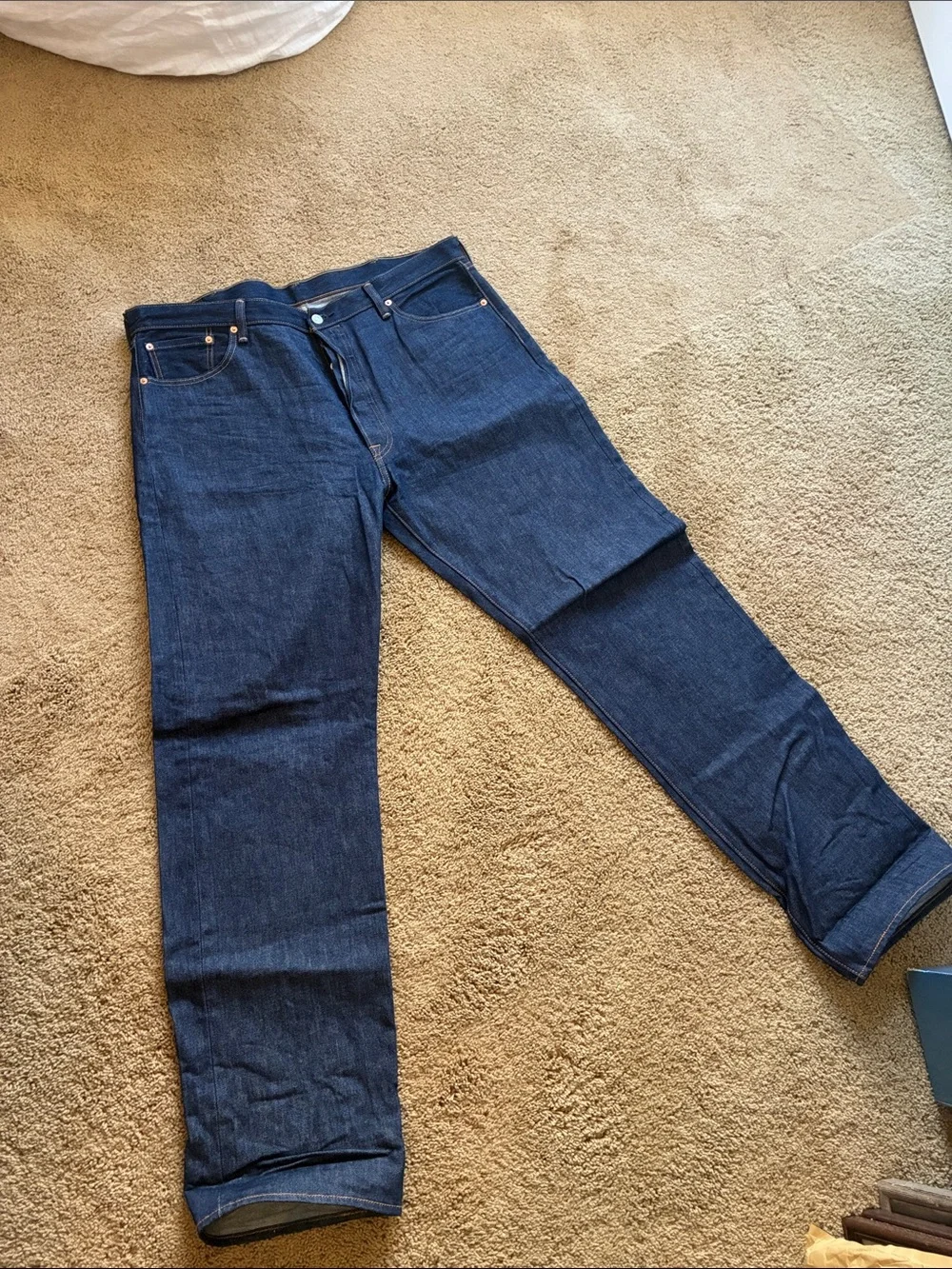Levi's Men's 501 Jeans in Dark Indigo Blue